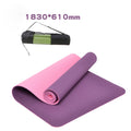 Tapis Pilates TPE bicolore 6 mm — 183 × 61 cm